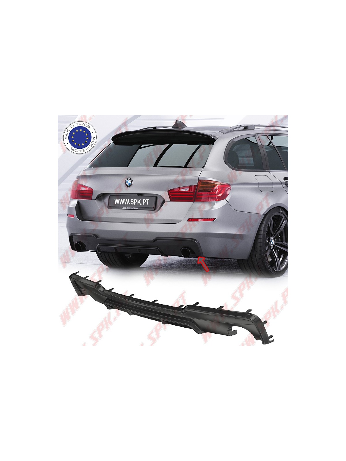 Difusor Traseiro BMW F10 / F11 - 530i / 535i Difusor Traseiro BMW F10 / F11 - 530i / 535i