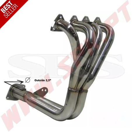 Colectores de Escape Inox 2.5" - Honda Civic / CRX / Integra - B16 (1987-1993)