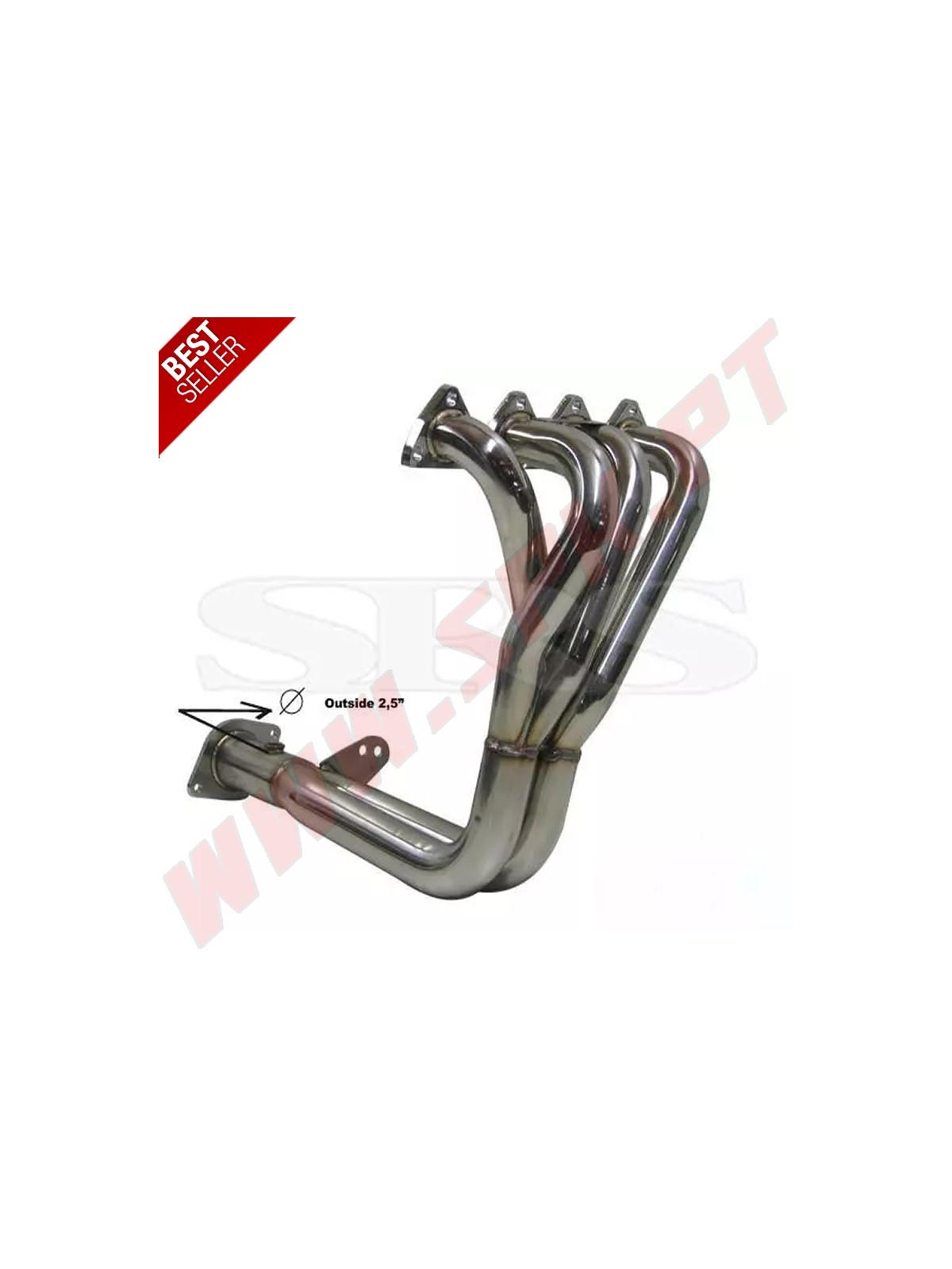 Colectores de Escape Inox 2.5" - Honda Civic / CRX / Integra - B16 (1987-1993)