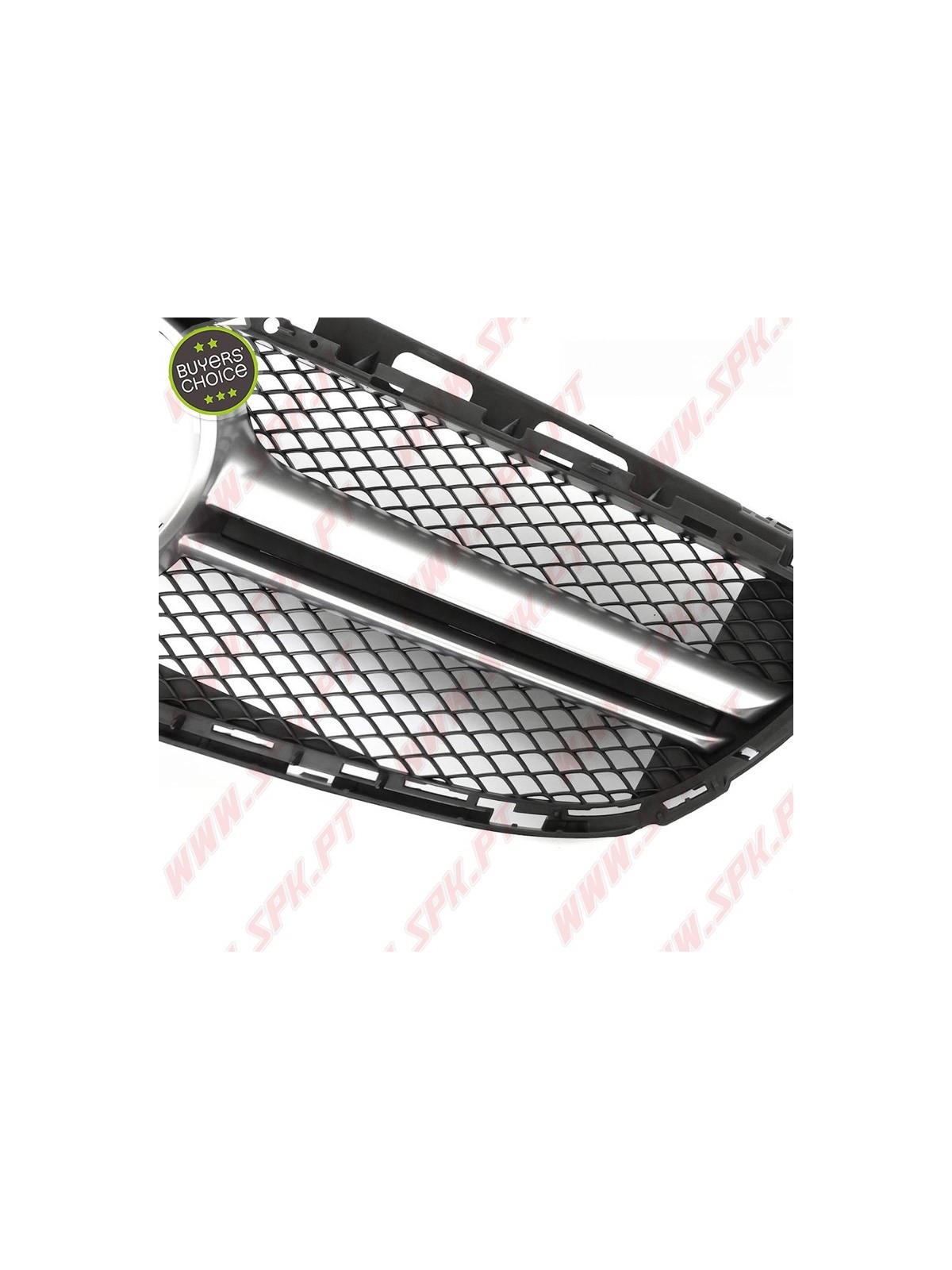 Grelha Frontal Look Sport Black+Silver - Mercedes W212 (2013-2016)
