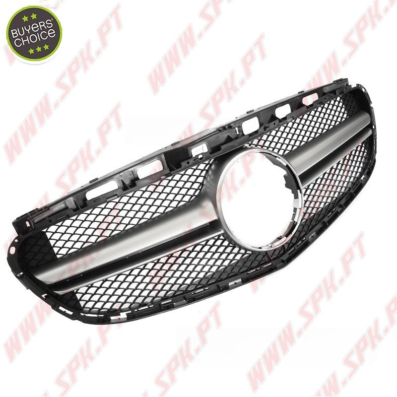 Grelha Frontal Look Sport Black+Silver - Mercedes W212 (2013-2016)