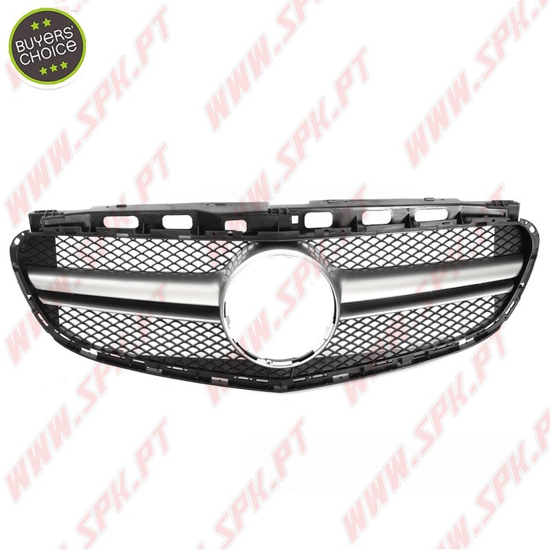 Grelha Frontal Look Sport Black+Silver - Mercedes W212 (2013-2016)