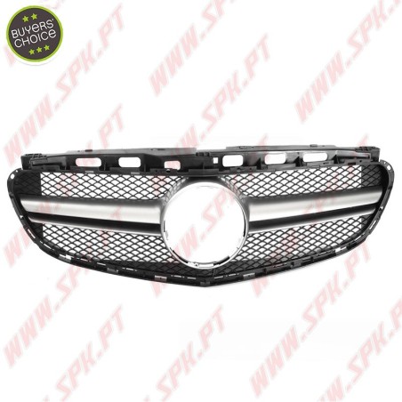 Grelha Frontal Look Sport Black+Silver - Mercedes W212 (2013-2016)