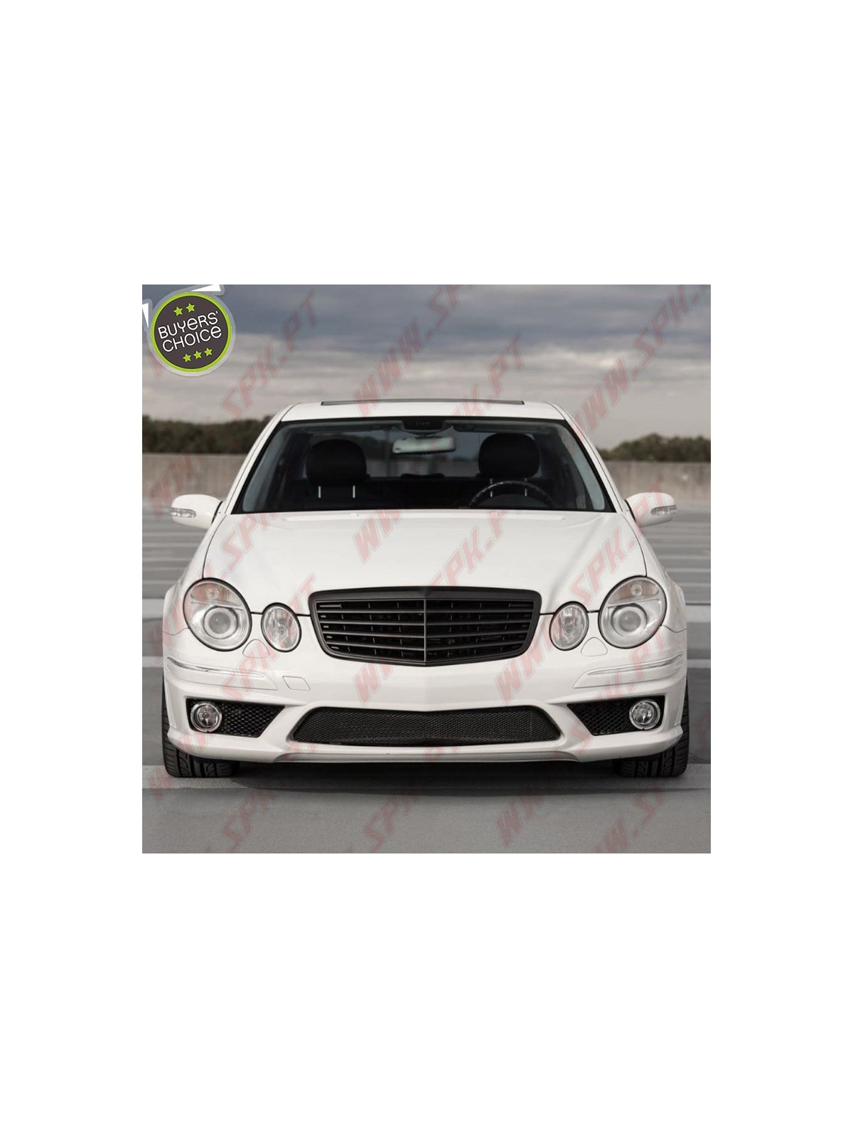 Grelha Frontal Look Sport Black Gloss - Mercedes W211 (2006-2009)