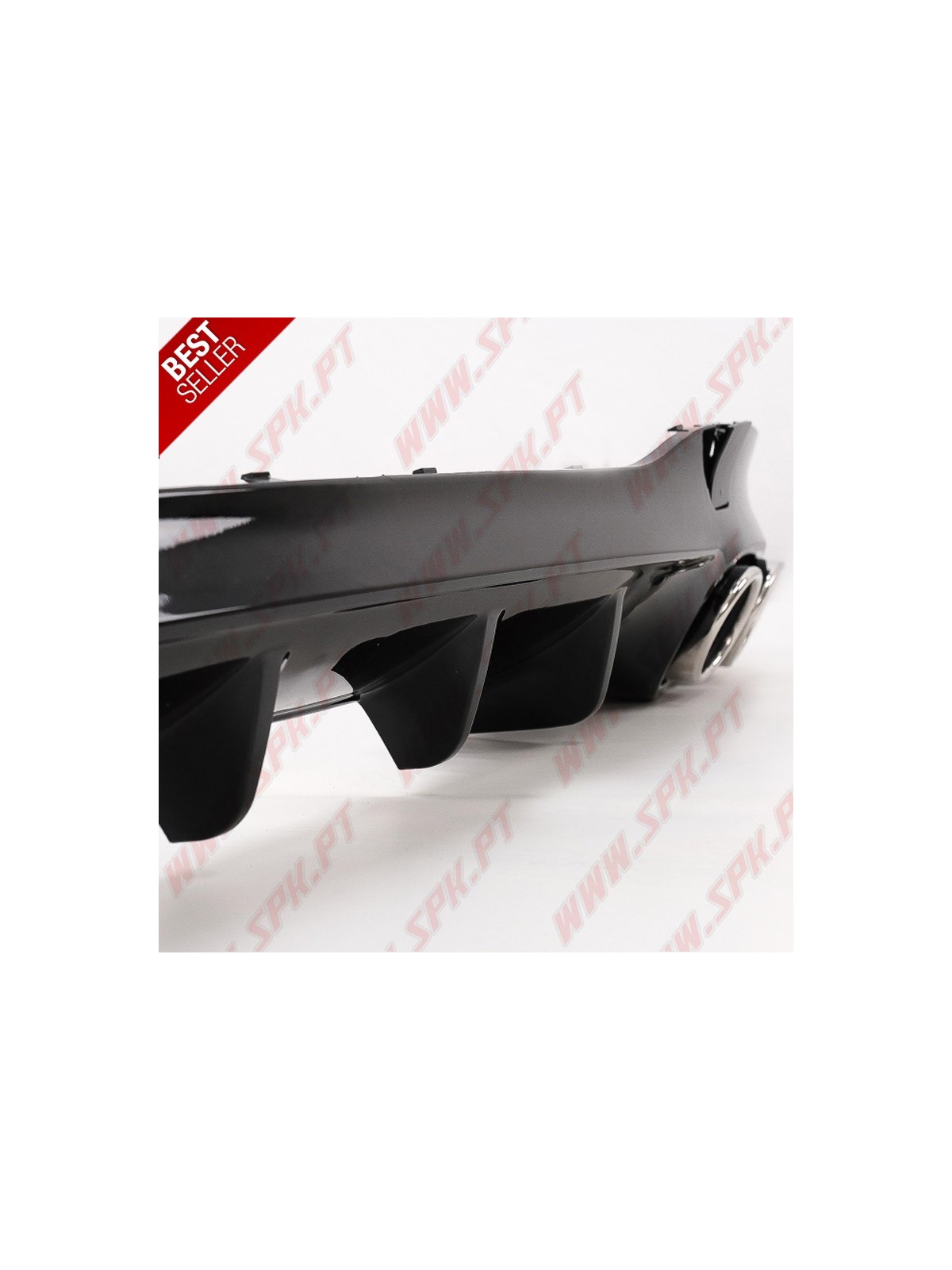 Difusor Traseiro + Ponteiras Look 45s AMG - Mercedes CLA C118 / X118 Sport Line (2019-2025)