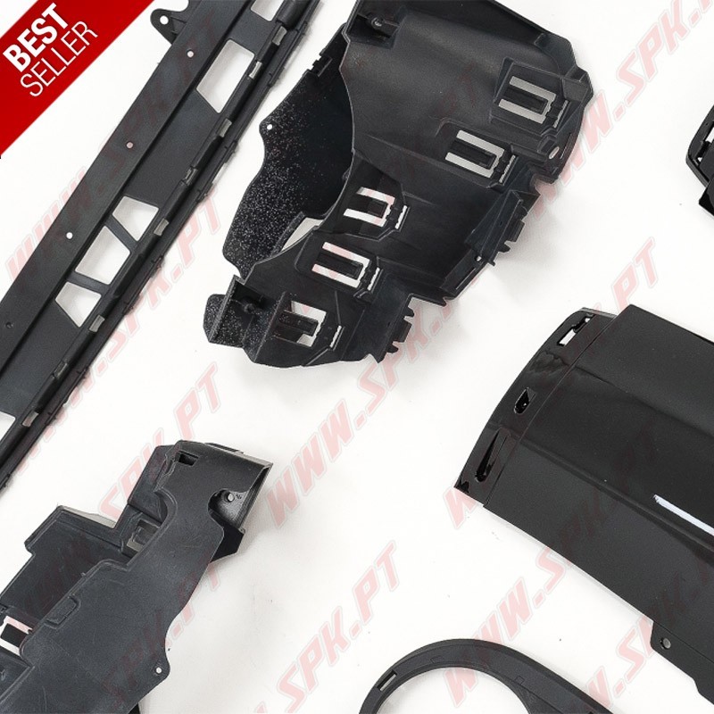 Difusor Traseiro + Ponteiras Look 45s AMG - Mercedes CLA C118 / X118 Sport Line (2019-2025)