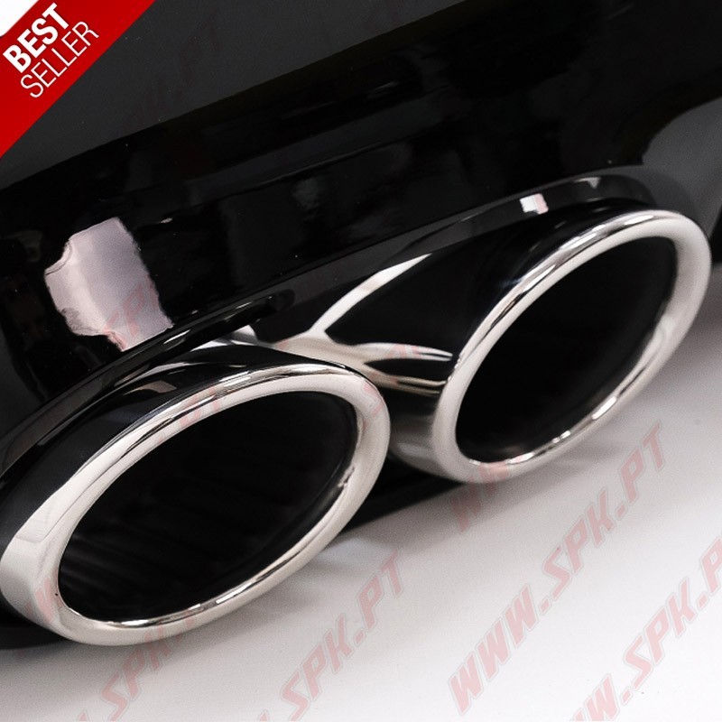 Difusor Traseiro + Ponteiras Look 45s AMG - Mercedes CLA C118 / X118 Sport Line (2019-2025)