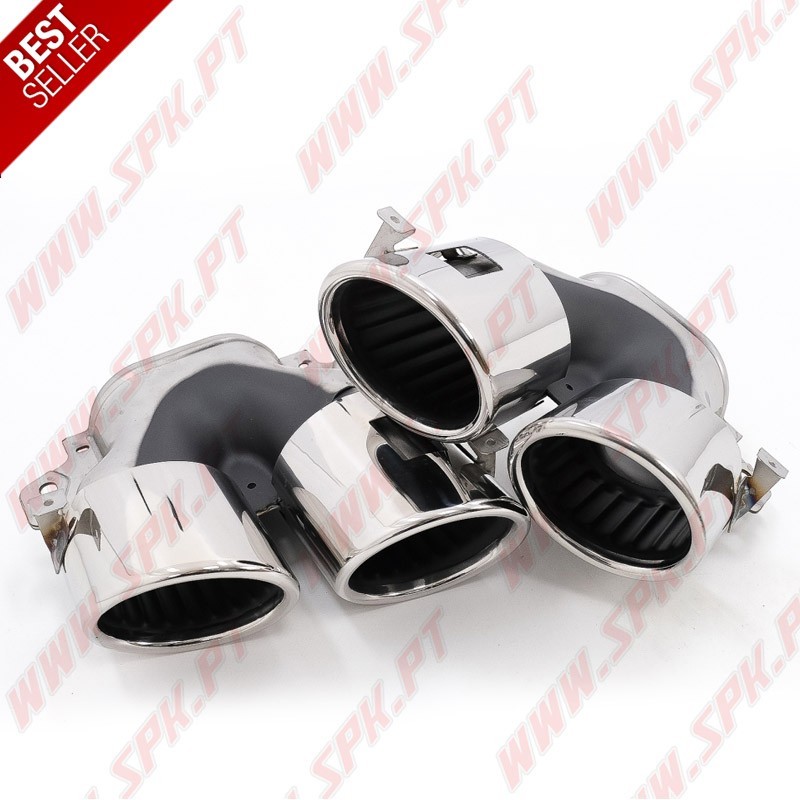 Difusor Traseiro + Ponteiras Look 45s AMG - Mercedes CLA C118 / X118 Sport Line (2019-2025)