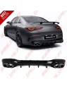 Difusor Traseiro + Ponteiras Look 45s AMG - Mercedes CLA C118 / X118 Sport Line (2019-2025)