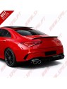 Difusor Traseiro + Ponteiras Look 45s AMG - Mercedes CLA C118 / X118 Sport Line (2019-2025)