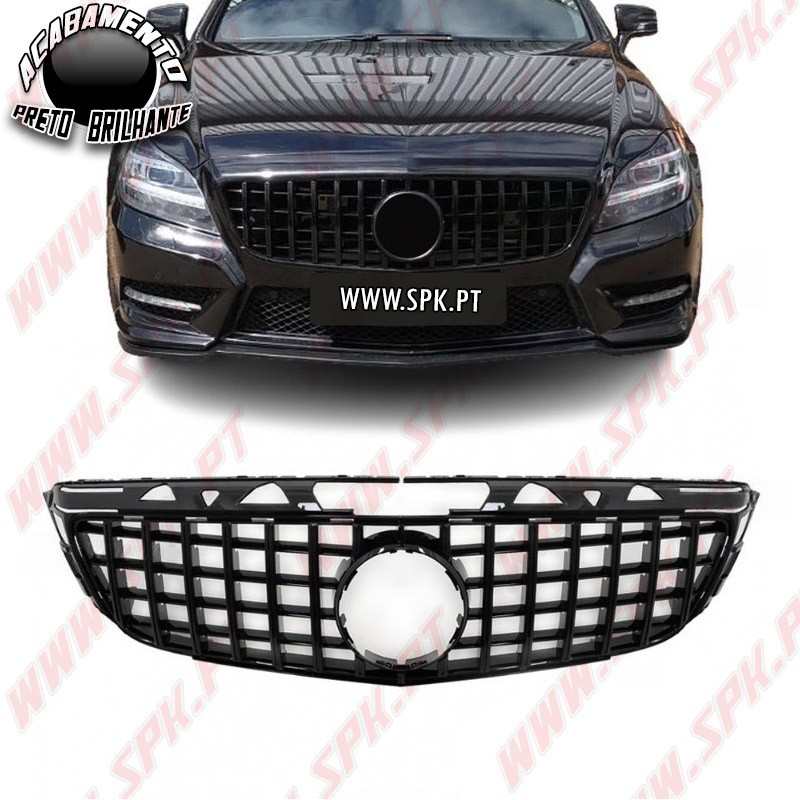 Grelha Frontal Look GTR Black - Mercedes CLS W218 / C218 (2011-2014)