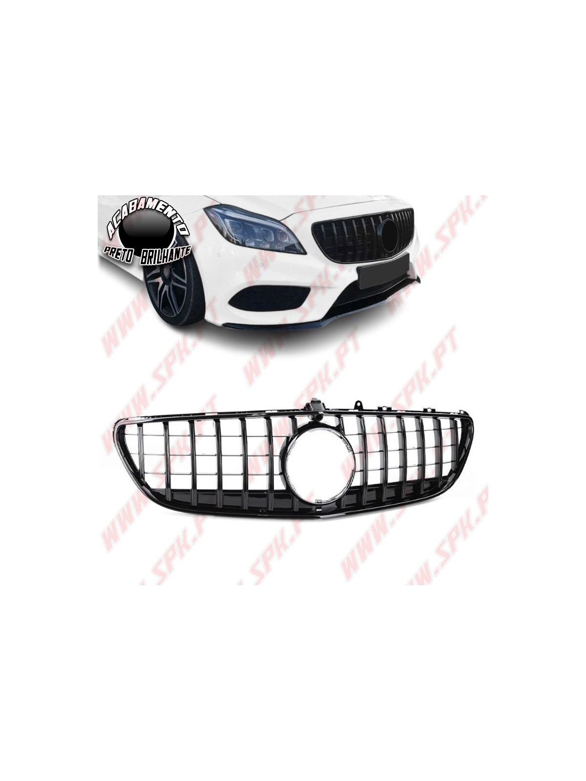 Grelha Frontal Look GTR Black - Mercedes CLS W218 / C218 (2014-2018)
