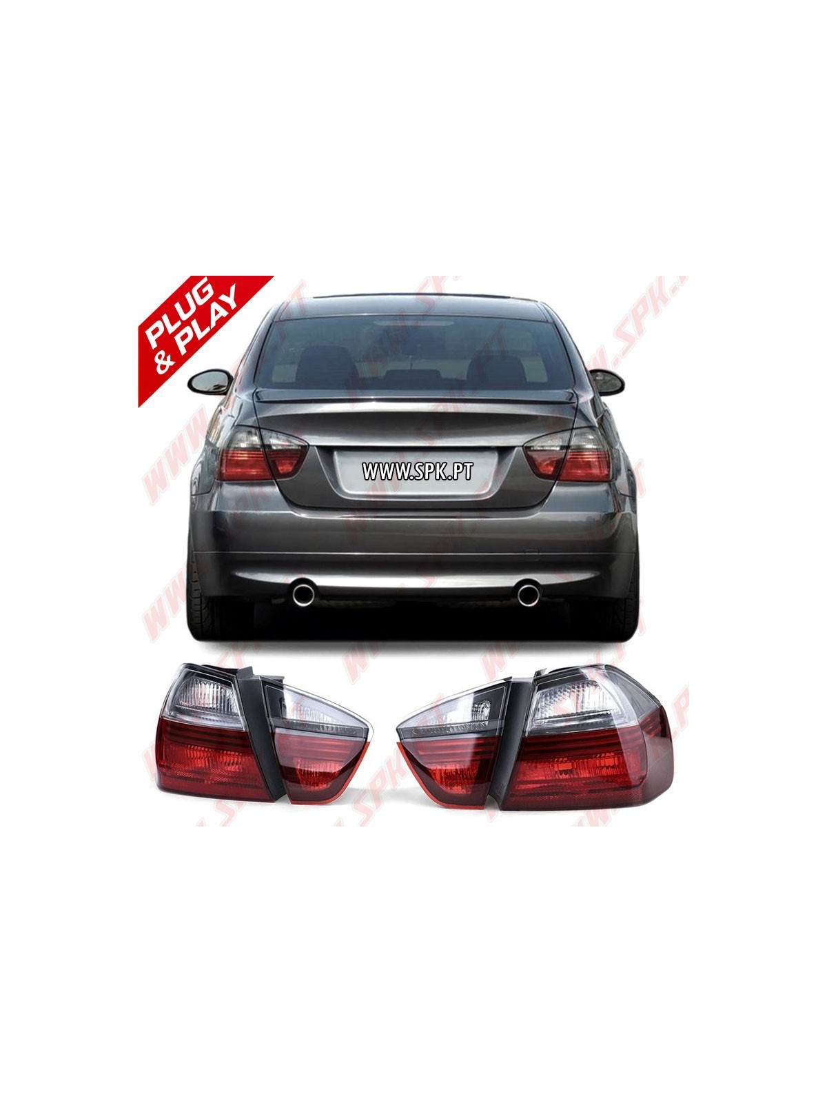 Farolins Cristal Smoke - BMW E90 Sedan (2005-2008)