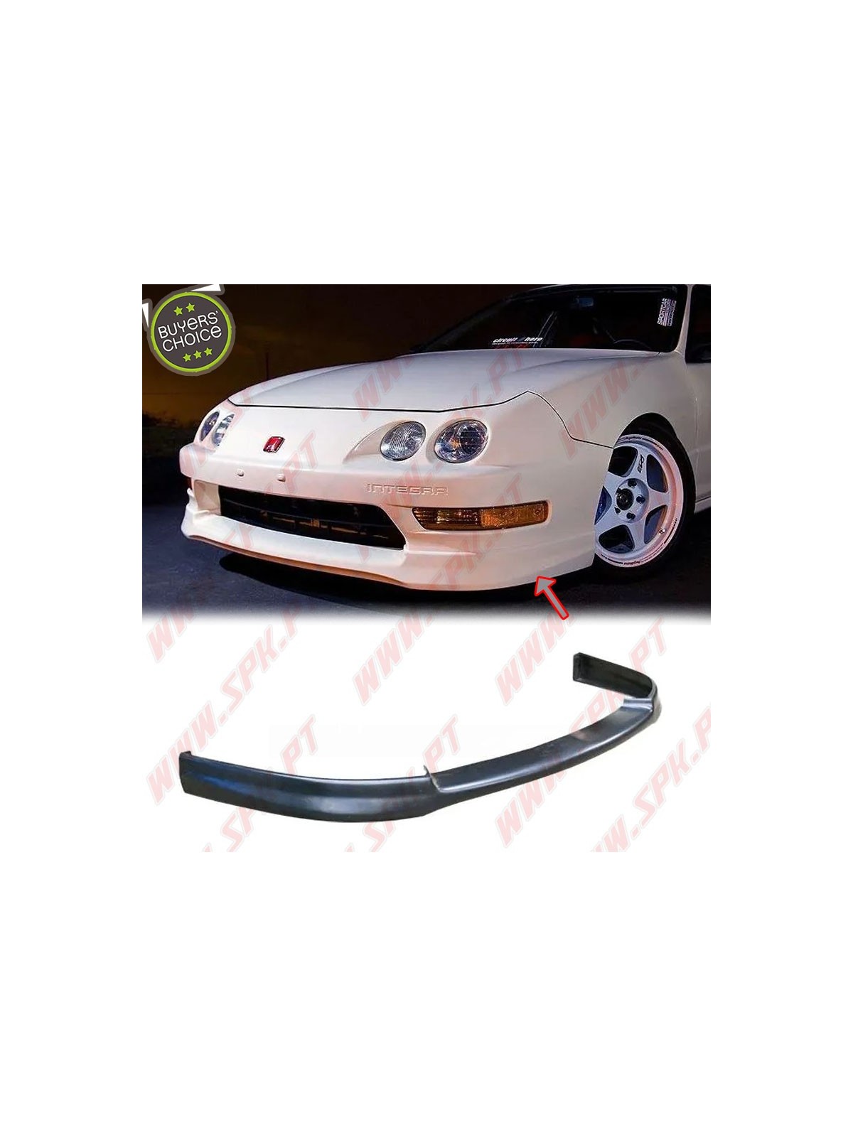 Lip Spoiler Frontal Look Type-R - Honda Integra (1993-2001)