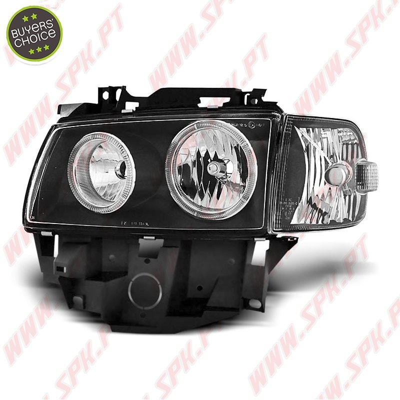 Faróis Angel Eyes / Black - VW Transporter T4 (1996-2003)