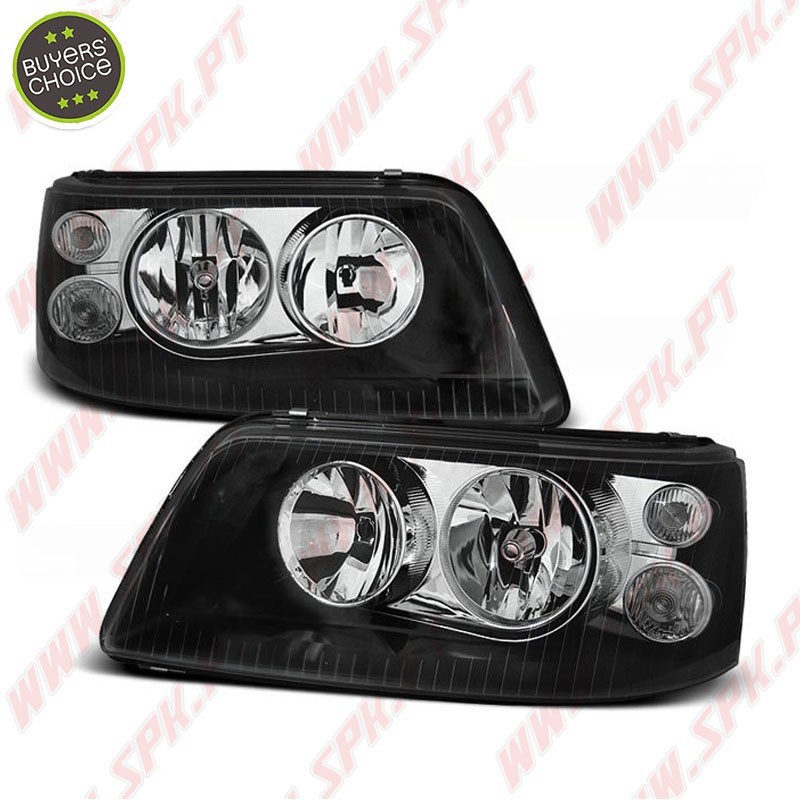 Faróis Cristal / Black - VW Transporter T5 (2003-2009)