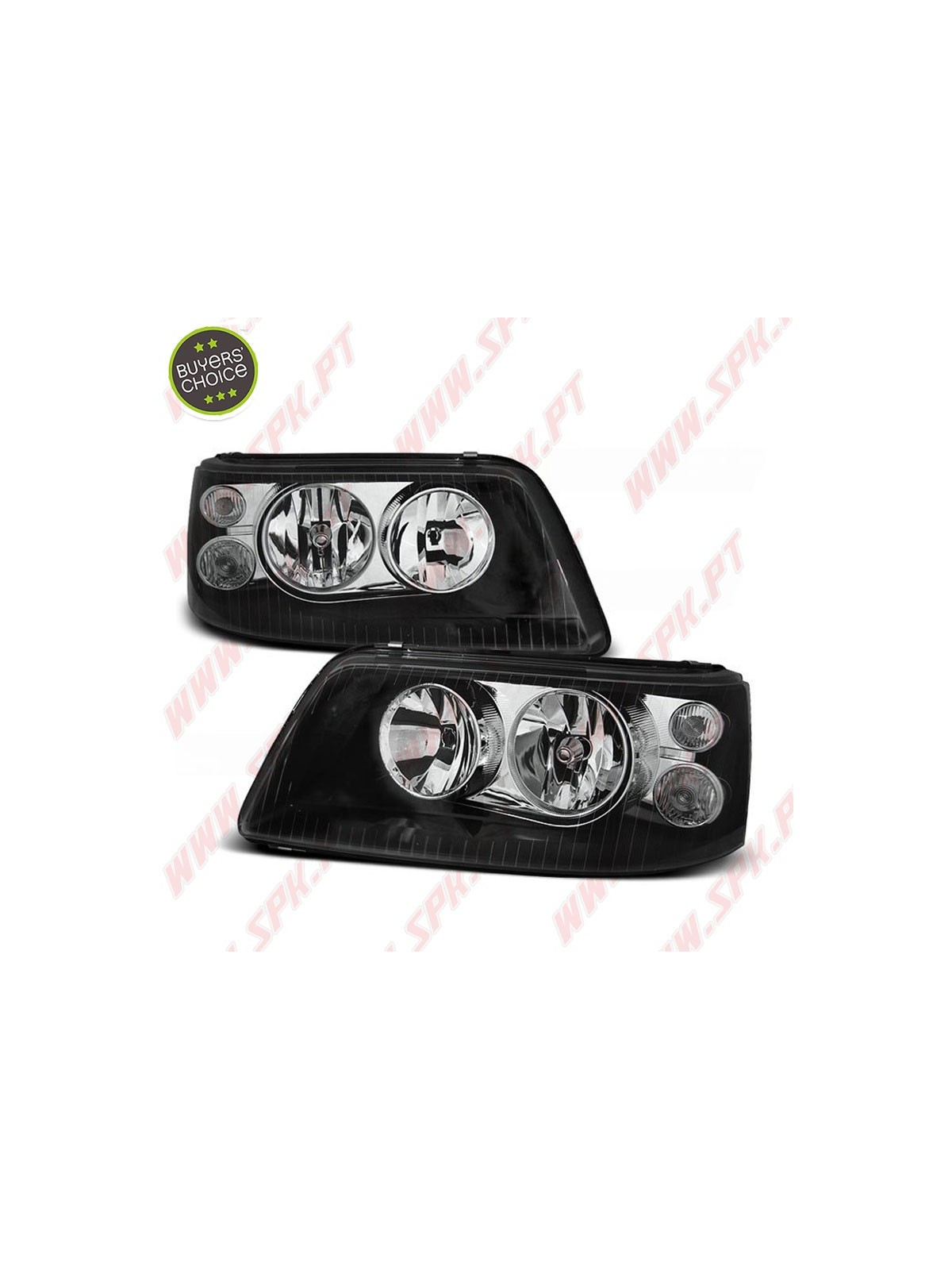 Faróis Cristal / Black - VW Transporter T5 (2003-2009)