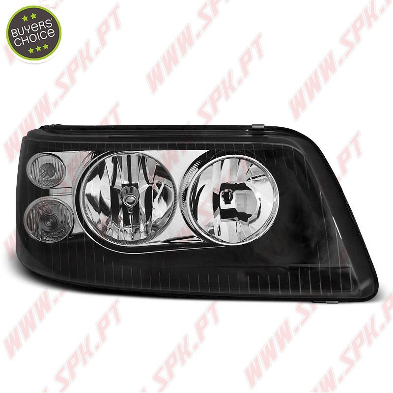 Faróis Cristal / Black - VW Transporter T5 (2003-2009)