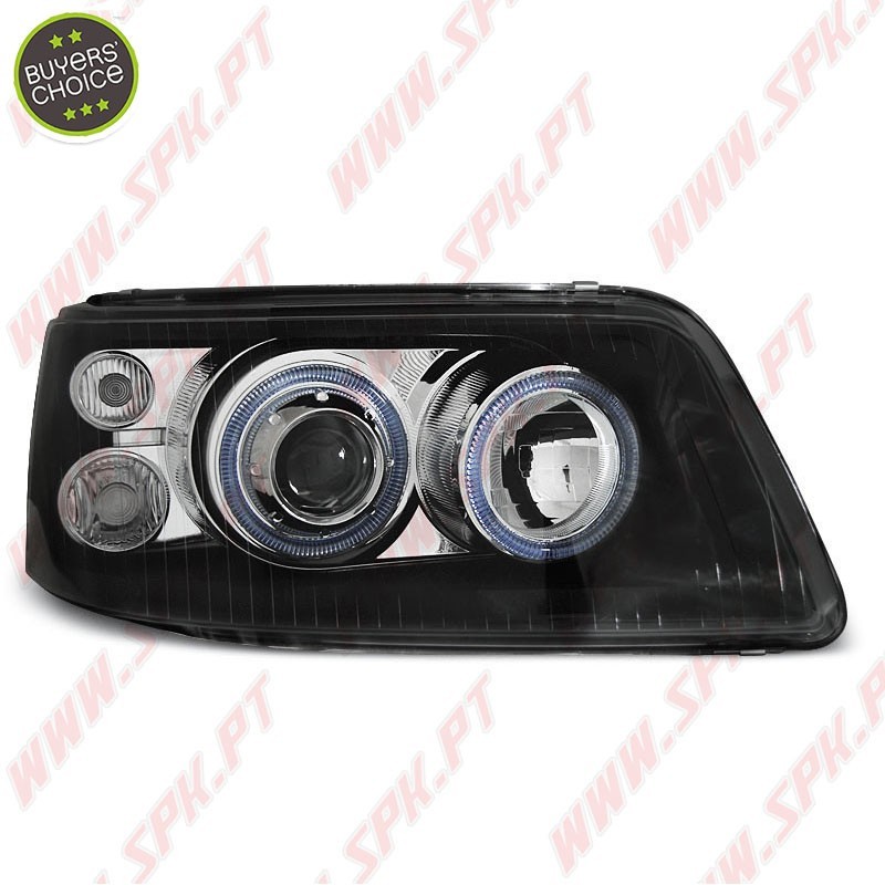 Faróis Angel Eyes / Black - VW Transporter T5 (2003-2009)