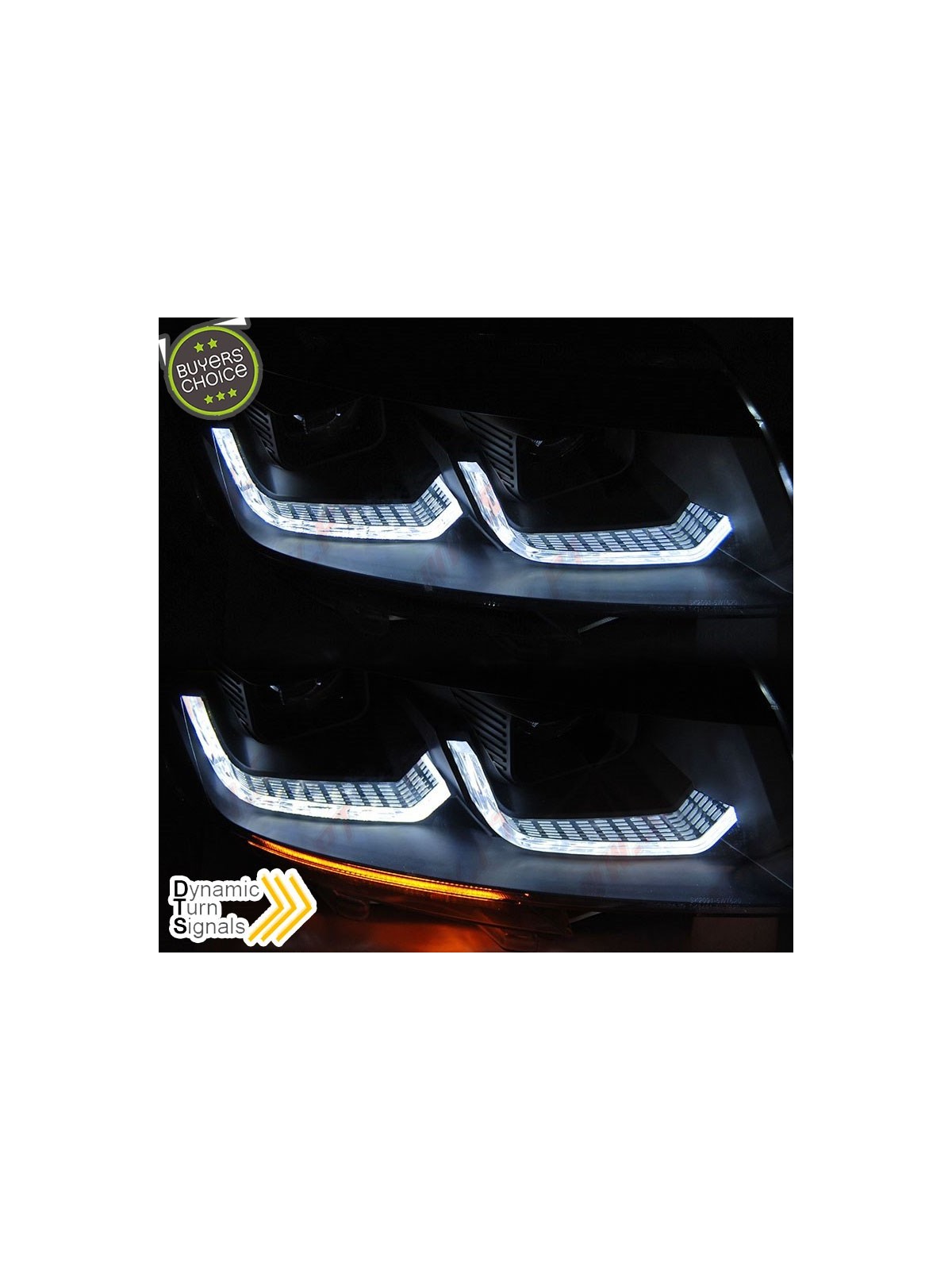 Faróis Tube-Light / Black - VW Transporter T6.1 (2020-)
