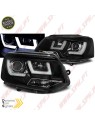 Faróis U-LED / Black - VW Transporter T5 (2010-2015)