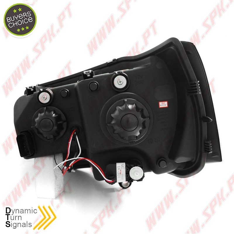 Faróis U-LED / Black - VW Transporter T5 (2010-2015)