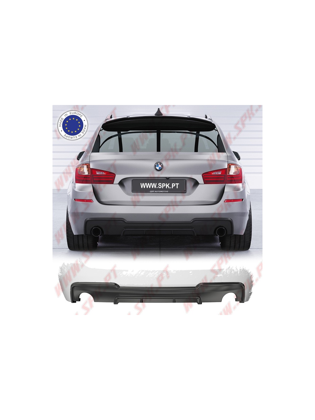 Difusor Traseiro BMW F10 / F11 - 530i / 535i Difusor Traseiro BMW F10 / F11 - 530i / 535i
