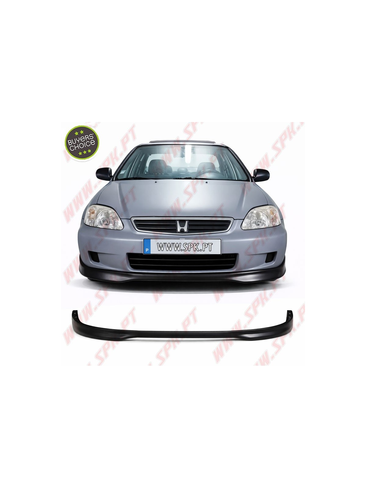 Lip Spoiler Frontal Look Type-R V.2 - Honda Civic EK / EJ Facelift (1999-2001)