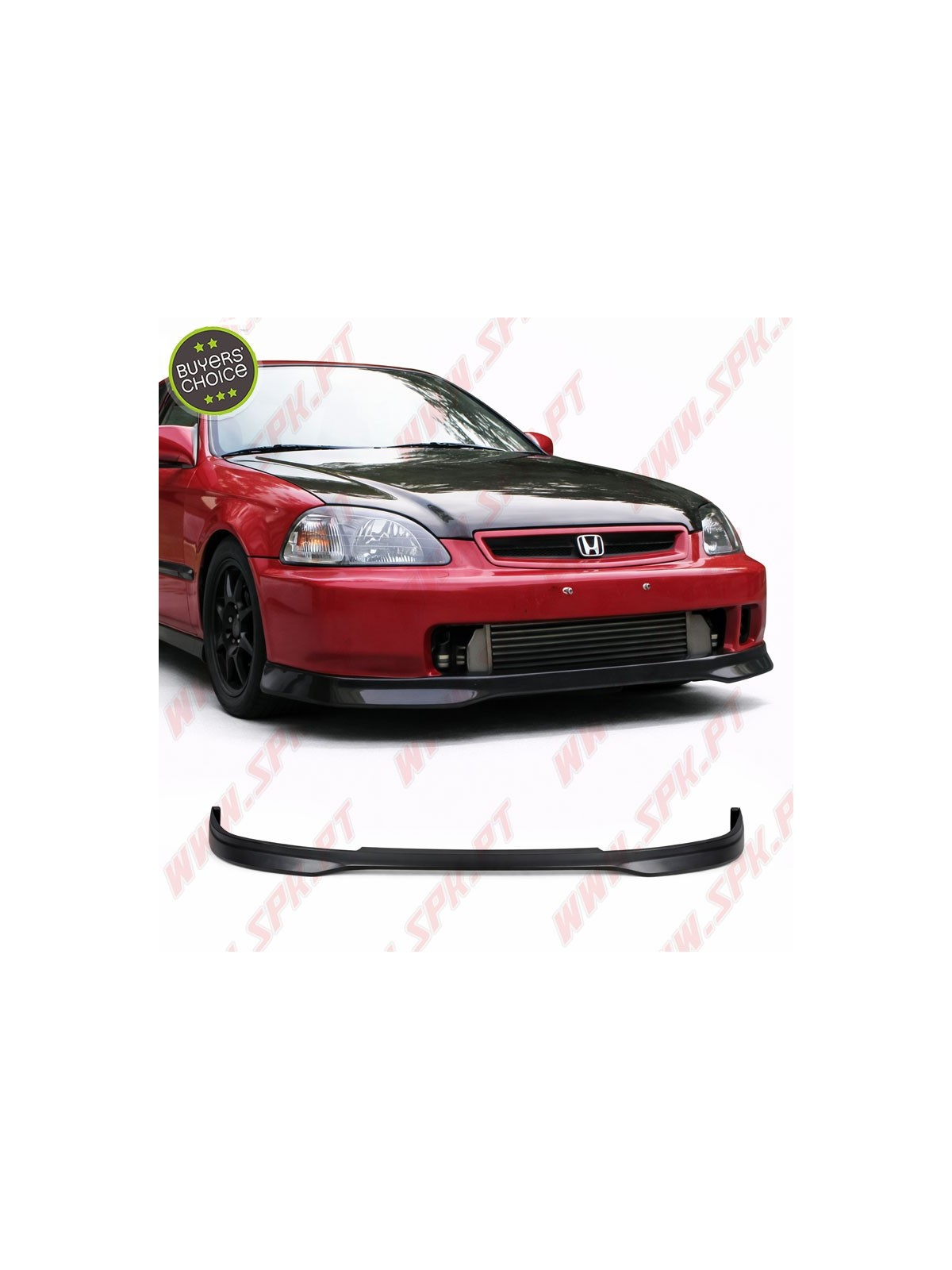 Lip Spoiler Frontal Look Type-R V.Eco - Honda Civic EK / EJ (1996-1998)