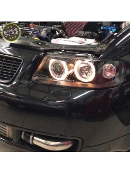 Faróis Angel Eyes Black - Audi A3 8L Facelift (2000-2003)