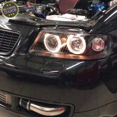 Faróis Angel Eyes Black - Audi A3 8L Facelift (2000-2003)