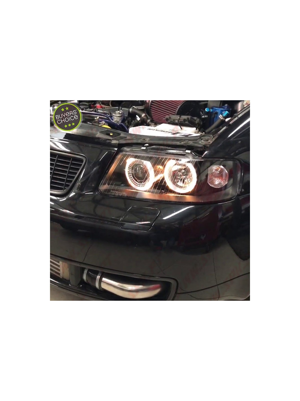 Faróis Angel Eyes Black - Audi A3 8L Facelift (2000-2003) Faróis Angel Eyes Black - Audi A3 8L Facelift (2000-2003)