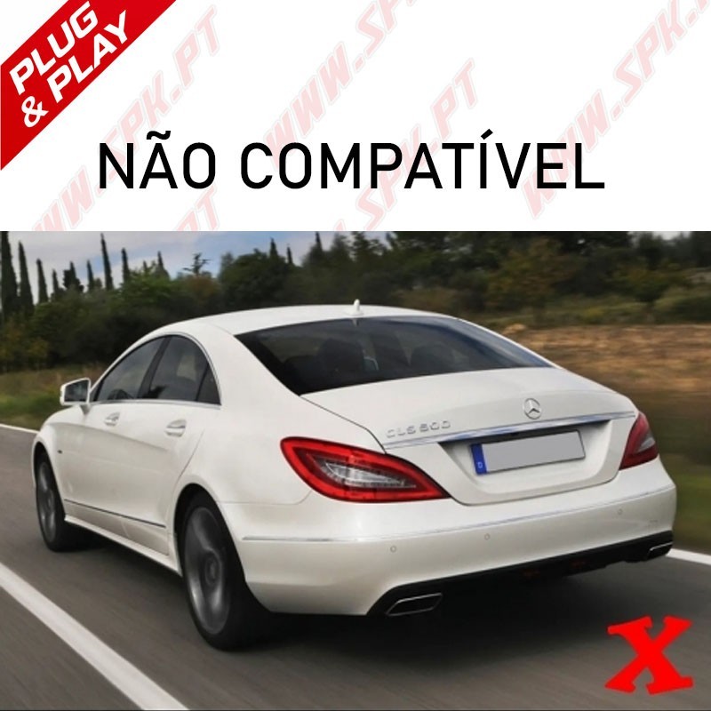 Difusor Traseiro + Ponteiras Smoke Look AMG - Mercedes W218 Sport Line (2011-2017)