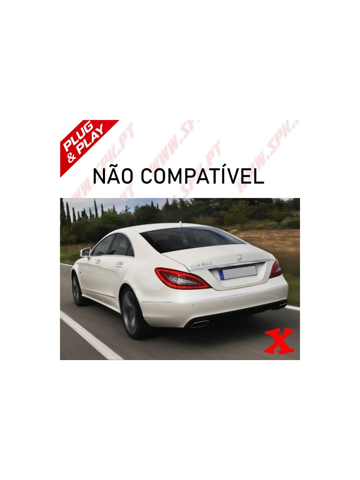 Difusor Traseiro + Ponteiras Smoke Look AMG - Mercedes W218 Sport Line (2011-2017)