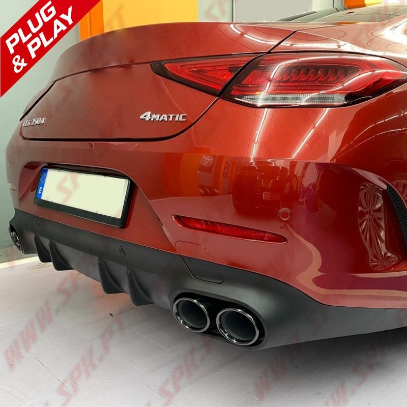 Difusor Traseiro + Ponteiras Look CLS53 AMG - Mercedes C257 (2018-)