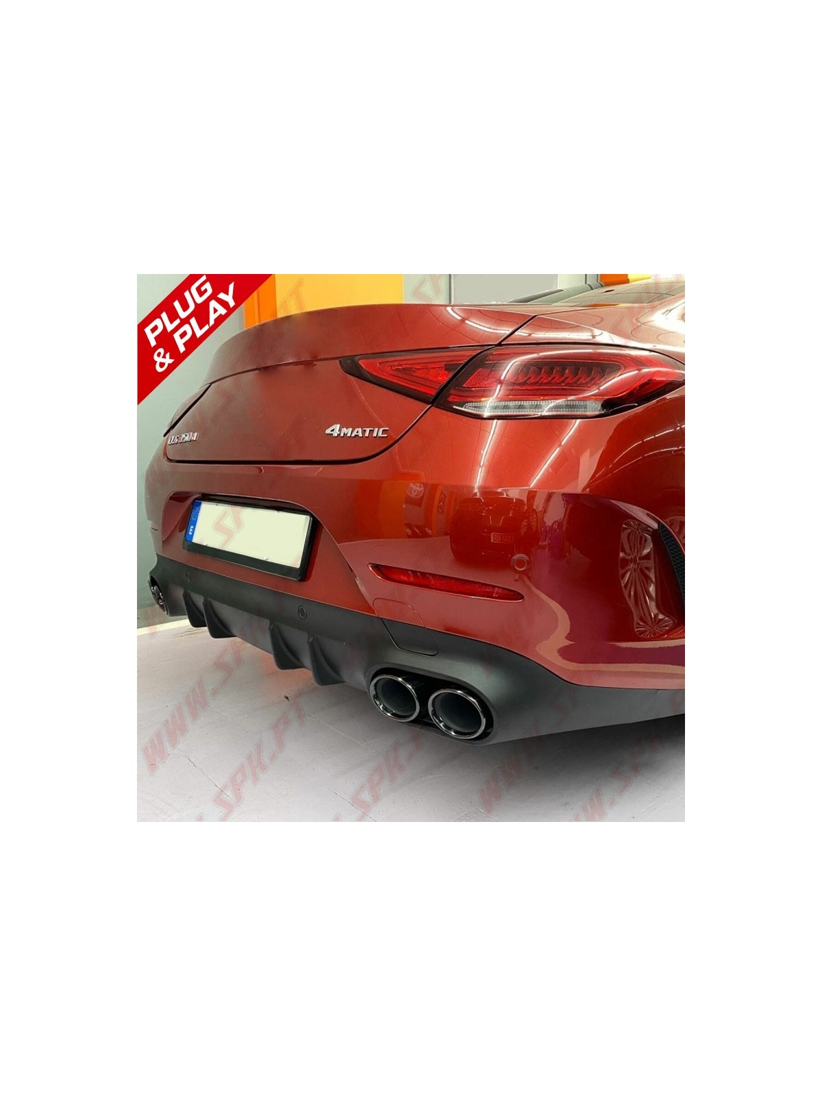 Difusor Traseiro + Ponteiras Look CLS53 AMG - Mercedes C257 (2018-)