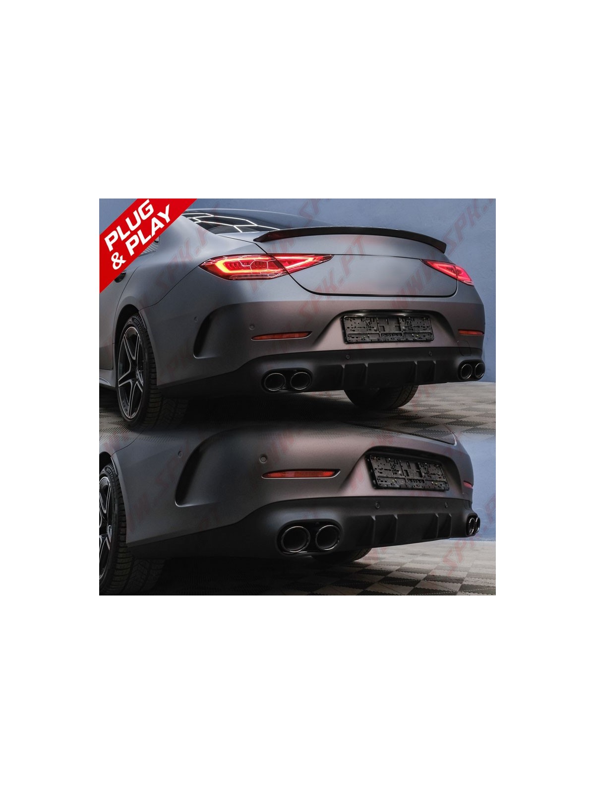 Difusor Traseiro + Ponteiras Look CLS53 AMG - Mercedes C257 (2018-)