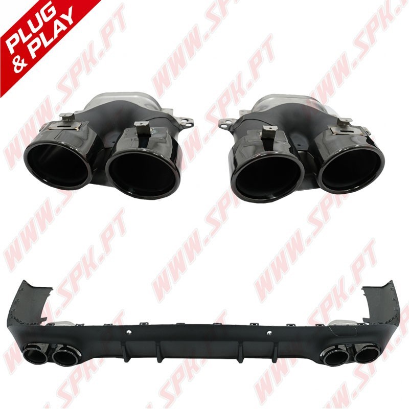 Difusor Traseiro + Ponteiras Look CLS53 AMG - Mercedes C257 (2018-)