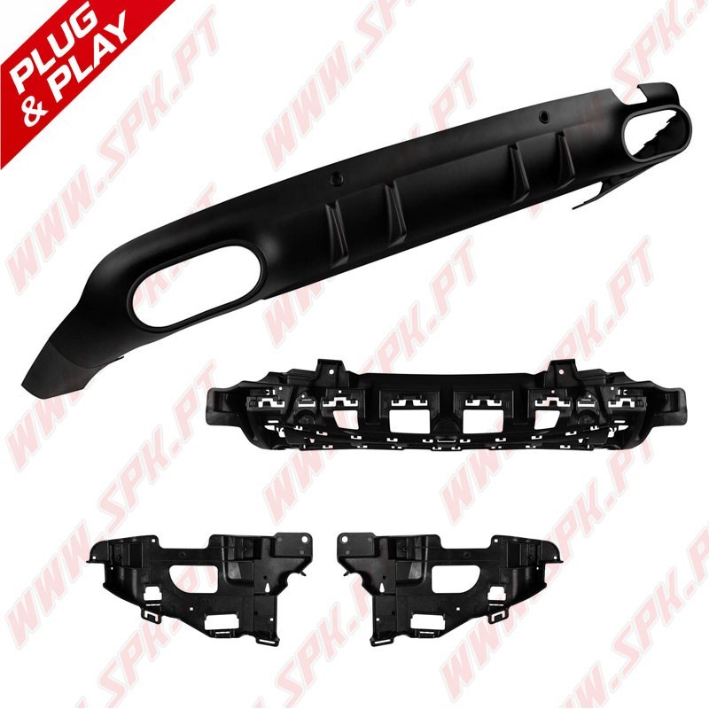 Difusor Traseiro + Ponteiras Look CLS53 AMG - Mercedes C257 (2018-)