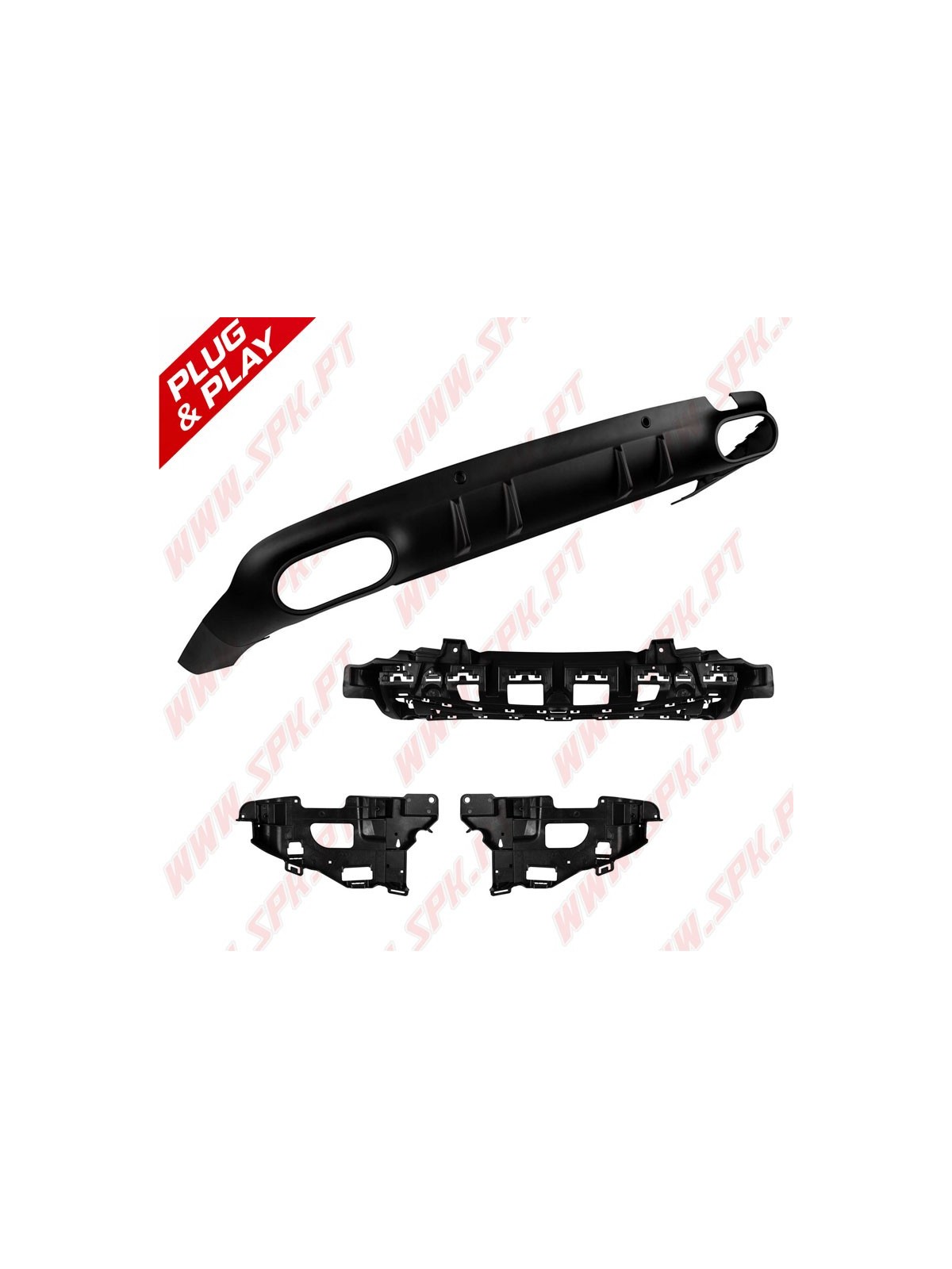 Difusor Traseiro + Ponteiras Look CLS53 AMG - Mercedes C257 (2018-)