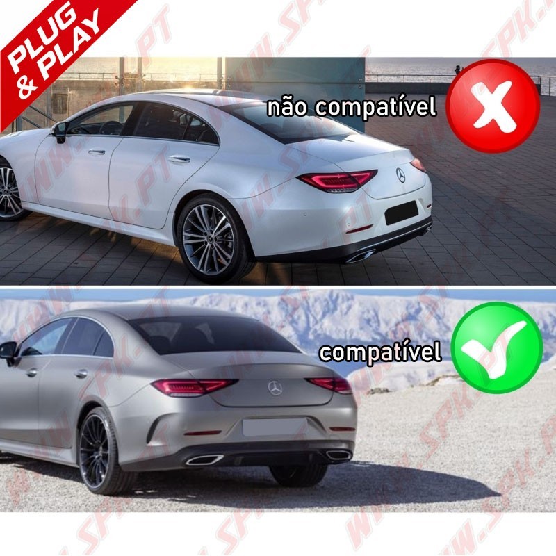 Difusor Traseiro + Ponteiras Look CLS53 AMG - Mercedes C257 (2018-)