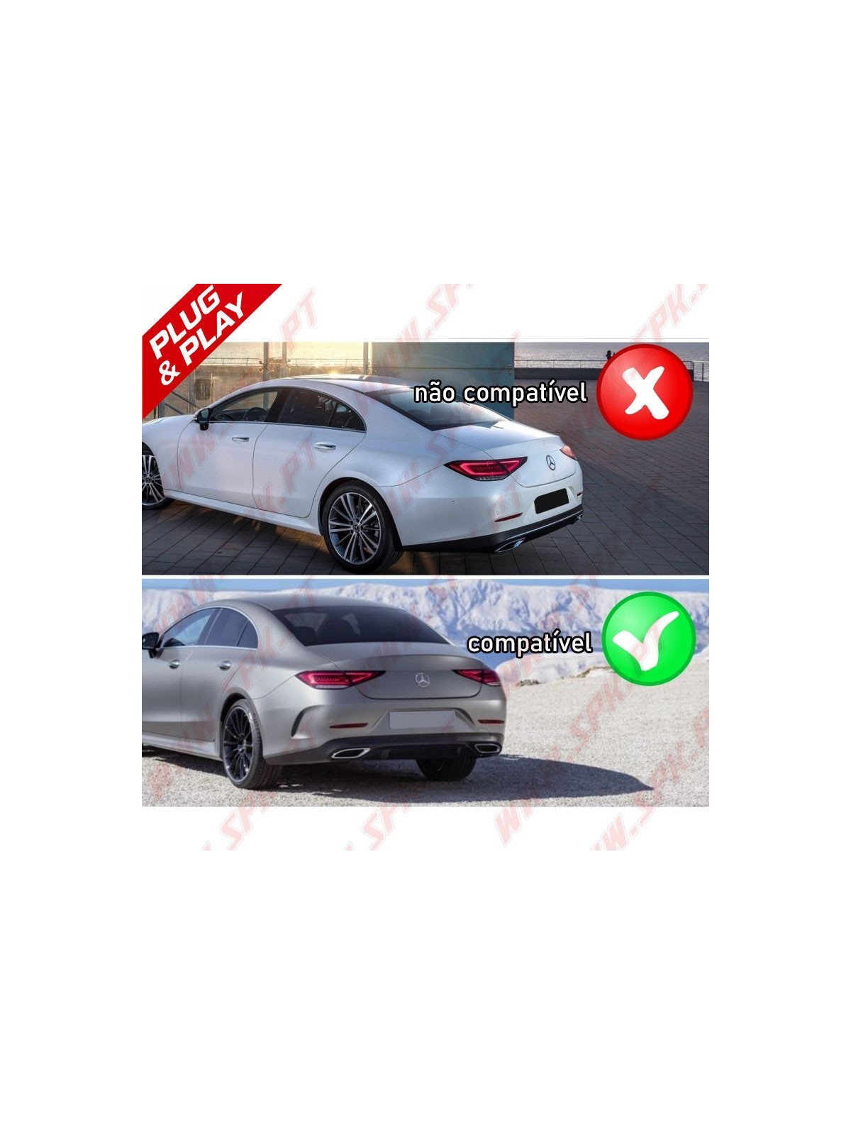 Difusor Traseiro + Ponteiras Look CLS53 AMG - Mercedes C257 (2018-)