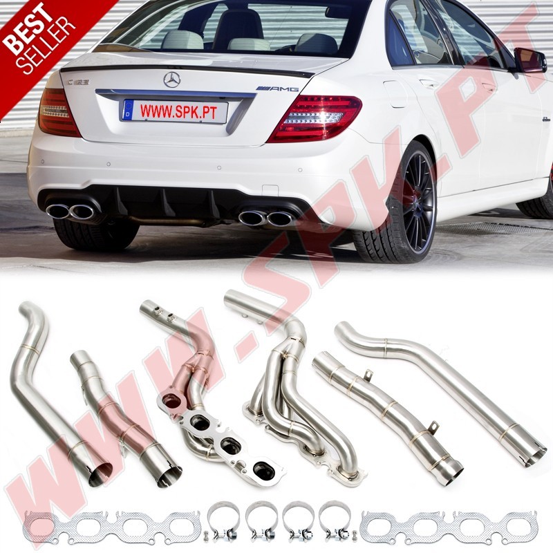 Colectores de Escape Inox - Mercedes W204 - C63 AMG (2007-2013)