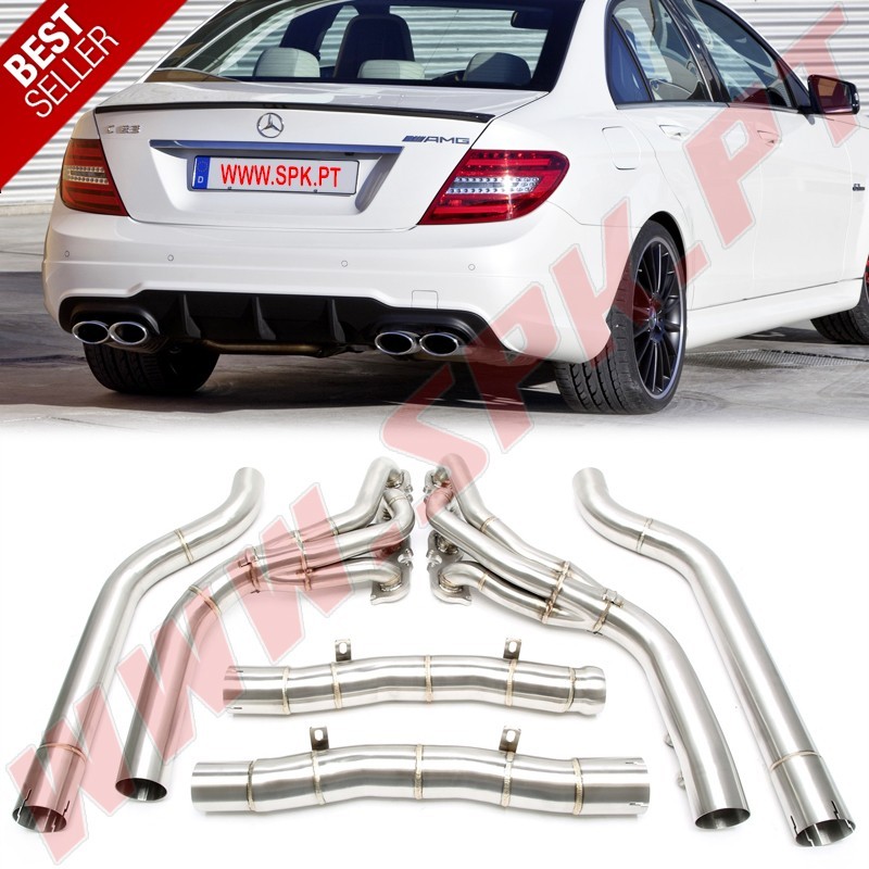 Colectores de Escape Inox - Mercedes W204 - C63 AMG (2007-2013)