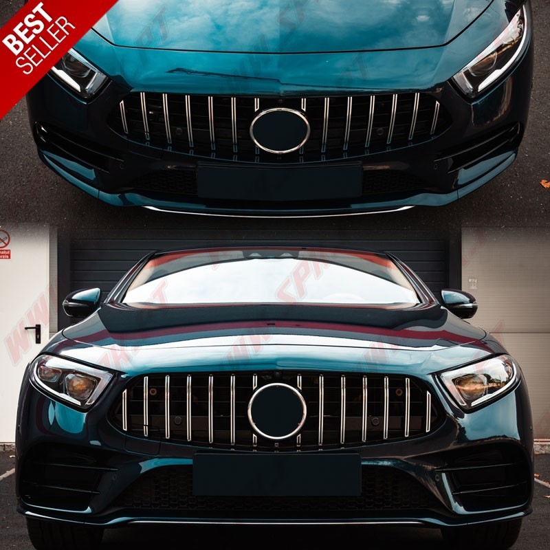 Grelha Frontal Look GTR Chrome+Black - Mercedes C257 (2018-)