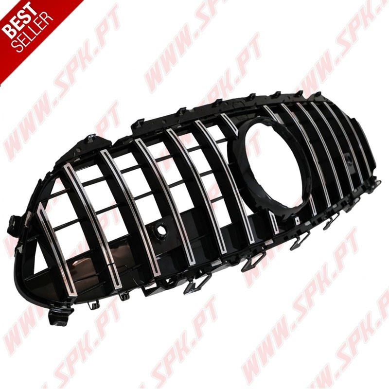 Grelha Frontal Look GTR Chrome+Black - Mercedes C257 (2018-)