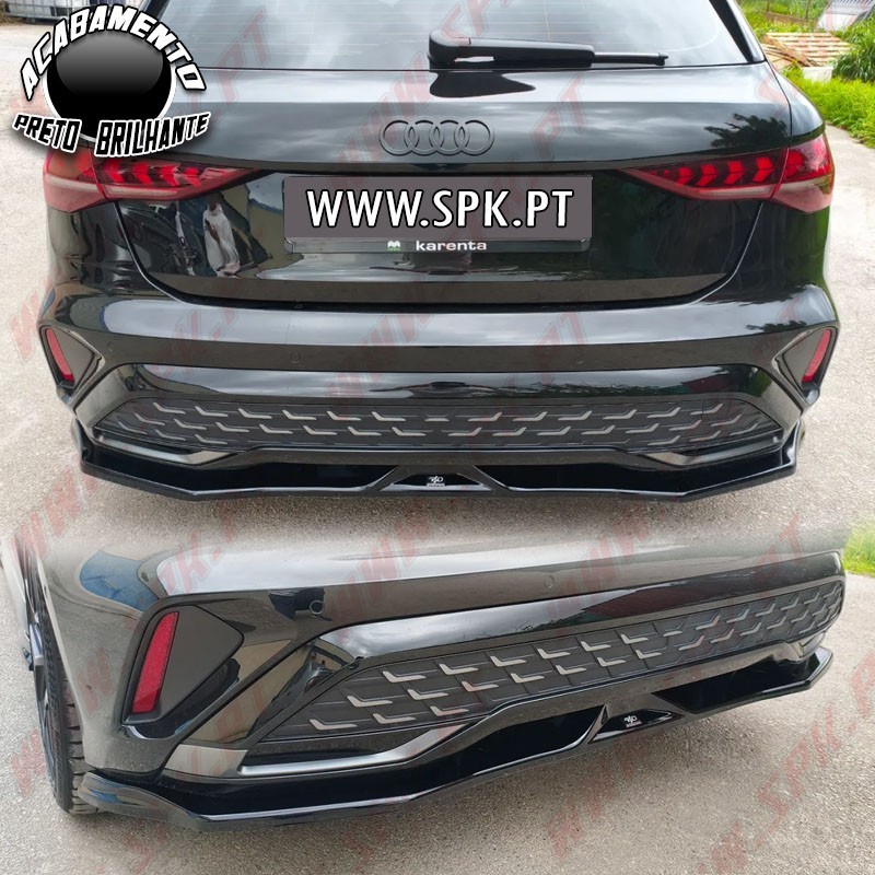 Difusor Traseiro - Audi A3 S-Line 8Y Facelift Sportback (2024-)