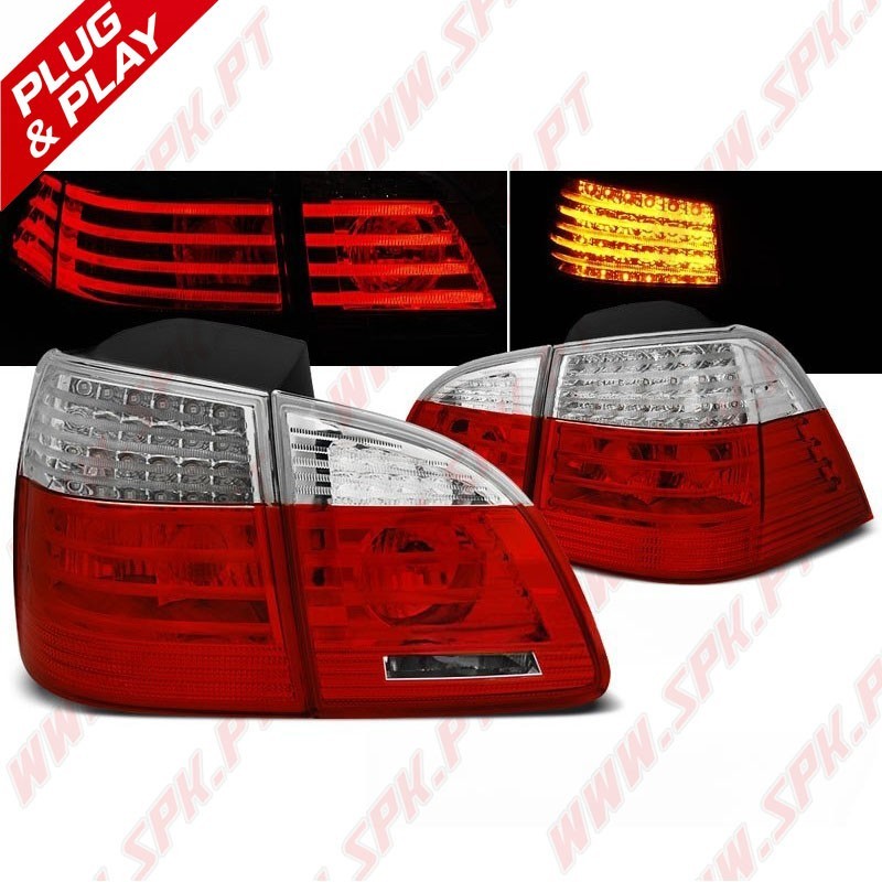 Farolins LED Red+Clear - BMW E61 Touring (2004-2007)