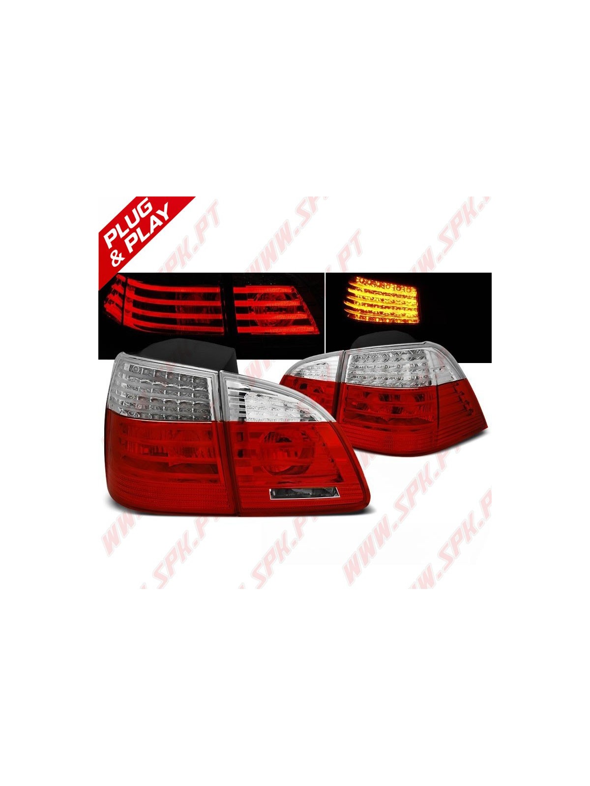 Farolins LED Red+Clear - BMW E61 Touring (2004-2007)