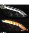 Faróis Xenon DRL LED Black - Mercedes W221 (2005-2009)